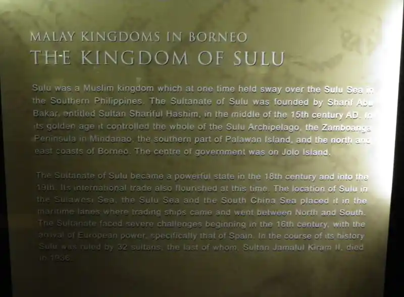 Malay kingdoms in borneo the kingdom of sulu, National Museum of Malaysia